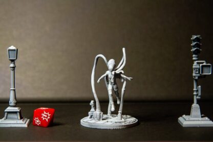 Lady Tentacles avec sa base 50mm de Nuclear Firefly
