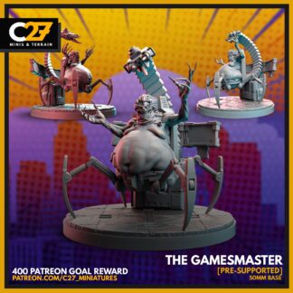 The Gamemaster de c27 collectibles avec sa base 65mm