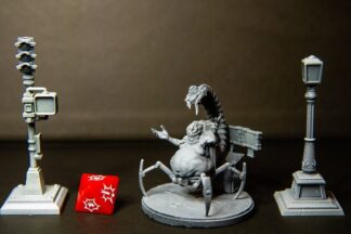 The Gamemaster de c27 collectibles avec sa base 50mm