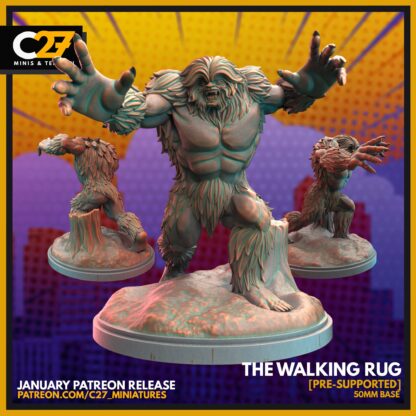 The walking Rug de c27 avec sa base 50 mm
