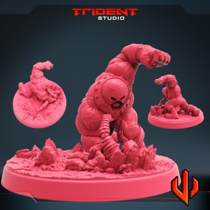 Diorama COLOSSUS and JUGGERNAUT fight de Trident Studio avec sa base 104 mm