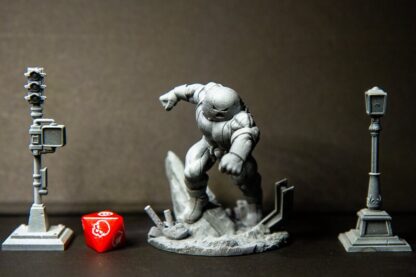 Unstoppable metalman de c27 avec base 50 mm ou 65 mm