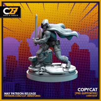 Taskmaster de c27 collectibles avec sa base 35mm