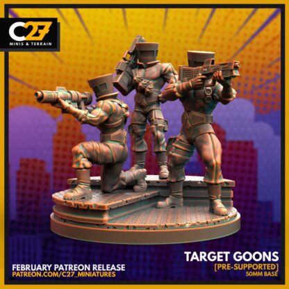 Target Goons de c27 collectibles avec sa base 50mm