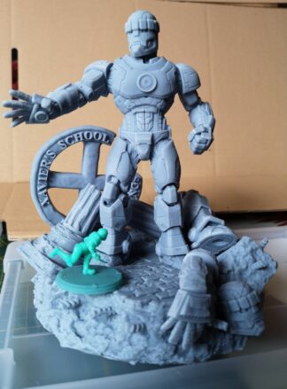 Diorama First Sentinel A de Trident Studio avec sa base 160mm