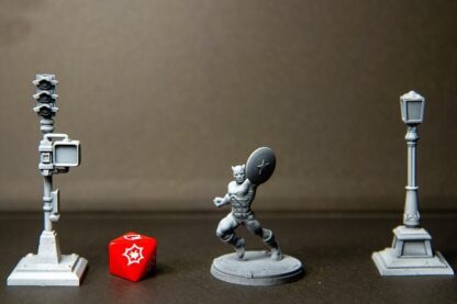 Captain America (6 variantes) de Trident Studio avec sa base 35mm