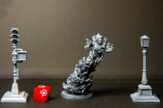 Human Torch de Trident Studio avec sa base 35mm