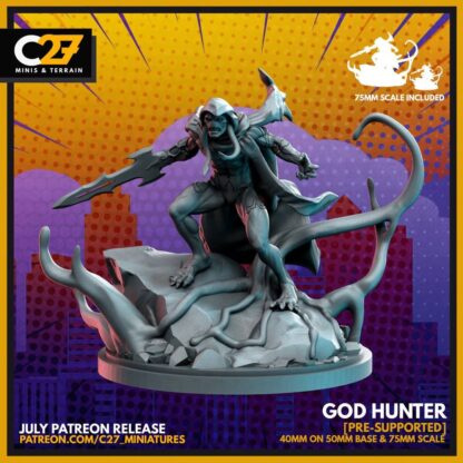 God Hunter de c27 avec base 50mm