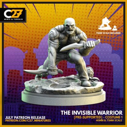 The invisible Warrior de c27 avec base 35mm