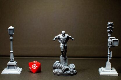 Black Bolt de c27 collectibles avec sa base 35mm