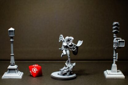 Crimson Sorceress de c27 avec sa base 35 mm