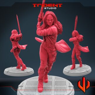 Gamora de Trident Studio avec sa base 35mm (2 variantes)