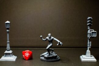 Mr. Fantastic de c27 collectibles avec sa base 35mm