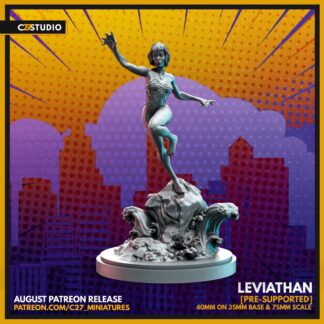 Leviathan aka Marina de c27 collectibles avec sa base 35mm