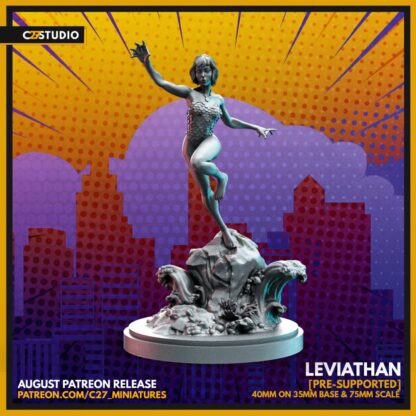 Leviathan aka Marina de c27 collectibles avec sa base 35mm