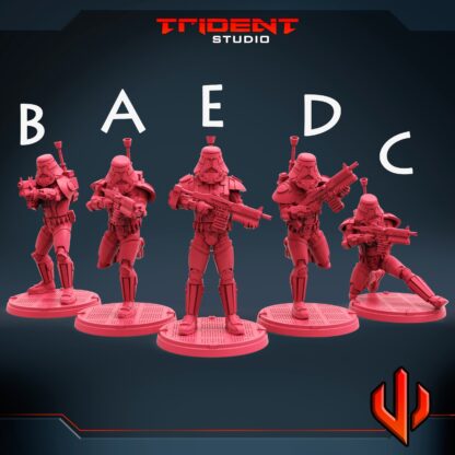 Star wars Clone troopers (11 variantes) de Trident Studio avec base 40mm