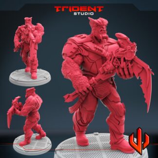 Black Dwarf de Trident Studio avec sa base 65 mm  (2 variantes)