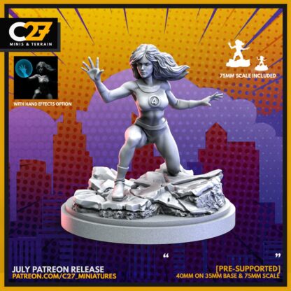 Invisible Woman aka Sue Storm de c27 avec base 35mm
