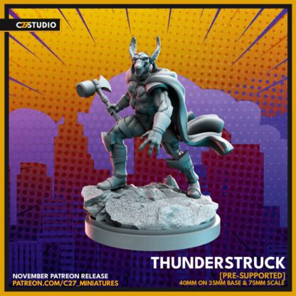 Thunderstruck aka Beta Ray Bill de c27 avec base 35mm