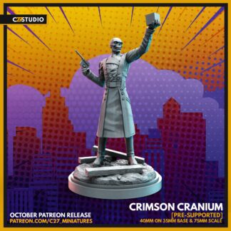 Crimson Cranium aka Red Skull  de c27 avec base 35mm