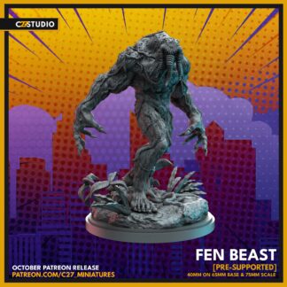 Fen Beast aka Manthing de c27 avec base 65mm