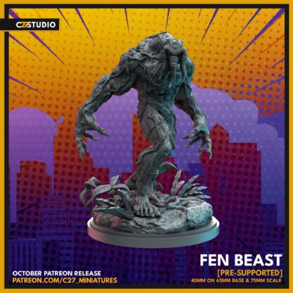 Fen Beast aka Manthing de c27 avec base 65mm
