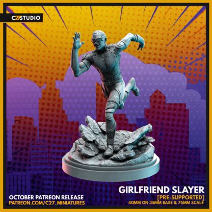 Girlfriend Slayer aka A-Train de c27 collectibles avec sa base 35mm