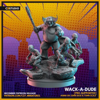Wack a dude aka Moleman de c27 avec base 35mm