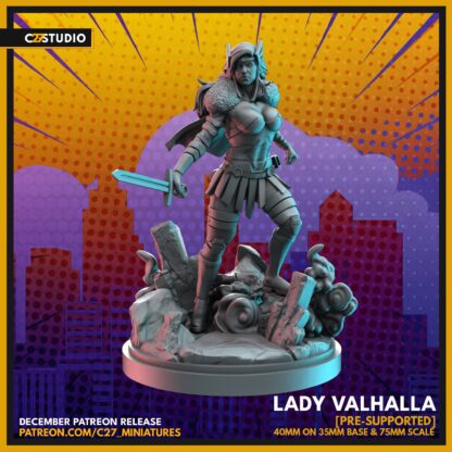 Lady Valhalla aka Sif de c27 avec base 35mm