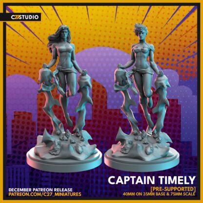 Captain Timely aka Captain Marvel de c27 avec base 35mm