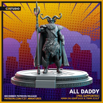 All Daddy aka Odin de c27 avec base 65mm