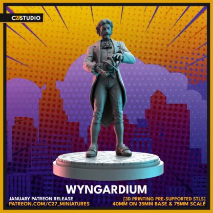 Wyngardium aka Jason Wyngarde de c27 avec base 35mm