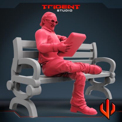 Stan Lee de Trident Studio avec sa base 35mm (3 variantes)
