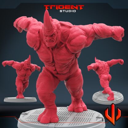 Rhino de Trident Studio avec sa base 50 mm