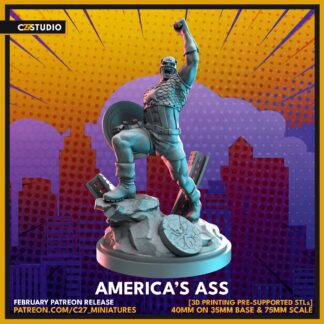 America's Ass aka Captain America de c27 avec base 35mm