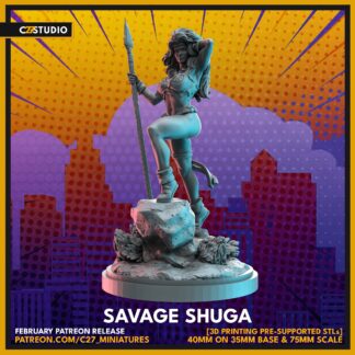 Savage Shuga aka Savage Land Rogue de c27 avec base 35mm