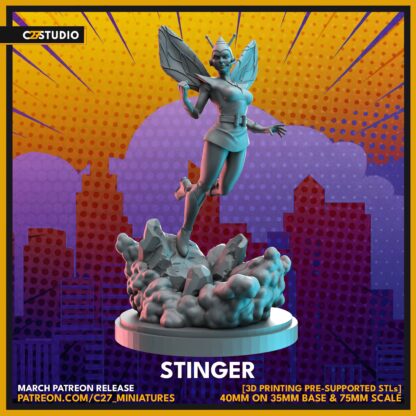 Stinger aka Classic Wasp de c27 avec base 35mm