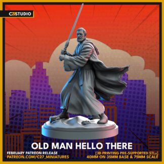 Old Man Hello There aka Ben Kenobi de c27 avec base 32mm