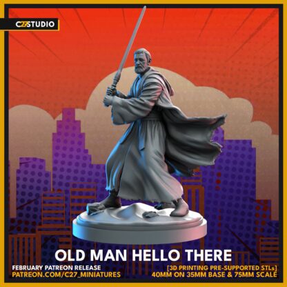 Old Man Hello There aka Ben Kenobi de c27 avec base 32mm