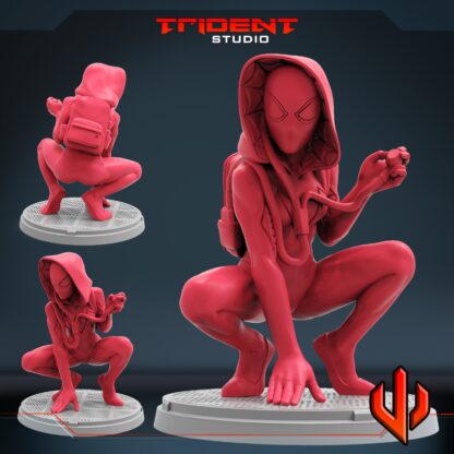 Spider Ghost de Trident Studio avec sa base 35mm