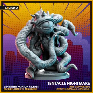 Tentacle Nightmare aka Shuma Gorath de c27 collectibles avec sa base 50mm