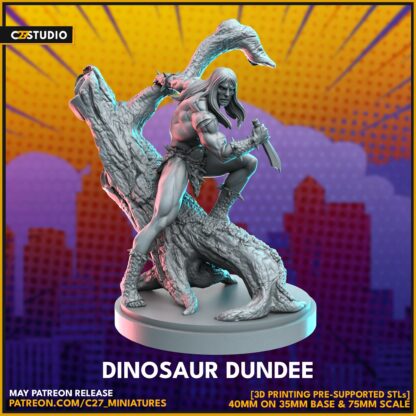 Dinosaur Dundee aka Kazar de c27 avec base 35mm