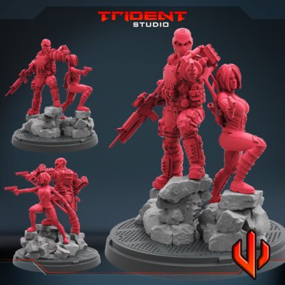 Sin et Crossbone Diorama de Trident Sudio