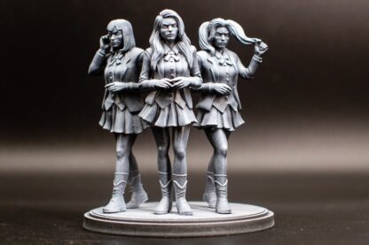 Frosty Triplets aka Stepford Cuckoos de c27 avec base 50mm