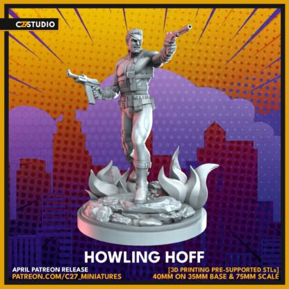 Howling Hoff aka Nick Fury de c27 avec base 35mm