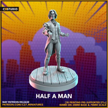 Half a man aka Donald Pierce de c27 avec base 35mm