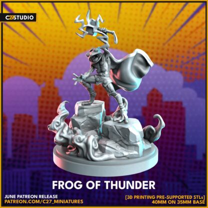 Frog of thunder aka Throg de c27 avec base 35mm