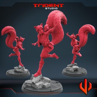 Squirell Girl de Trident Studio avec sa base 35 mm