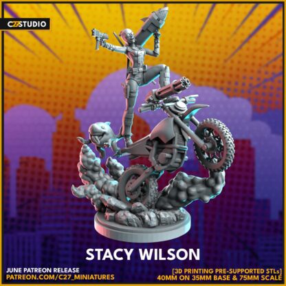 Stacy Wilson aka Gwenpool de c27 avec base 35mm