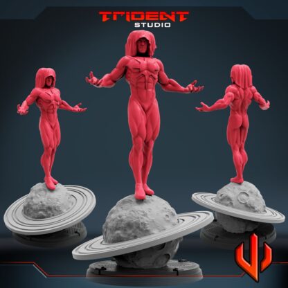 Living Tribunal de Trident Studio avec sa base 50mm
